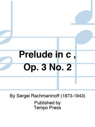 Book cover for Prelude in c , Op. 3 No. 2