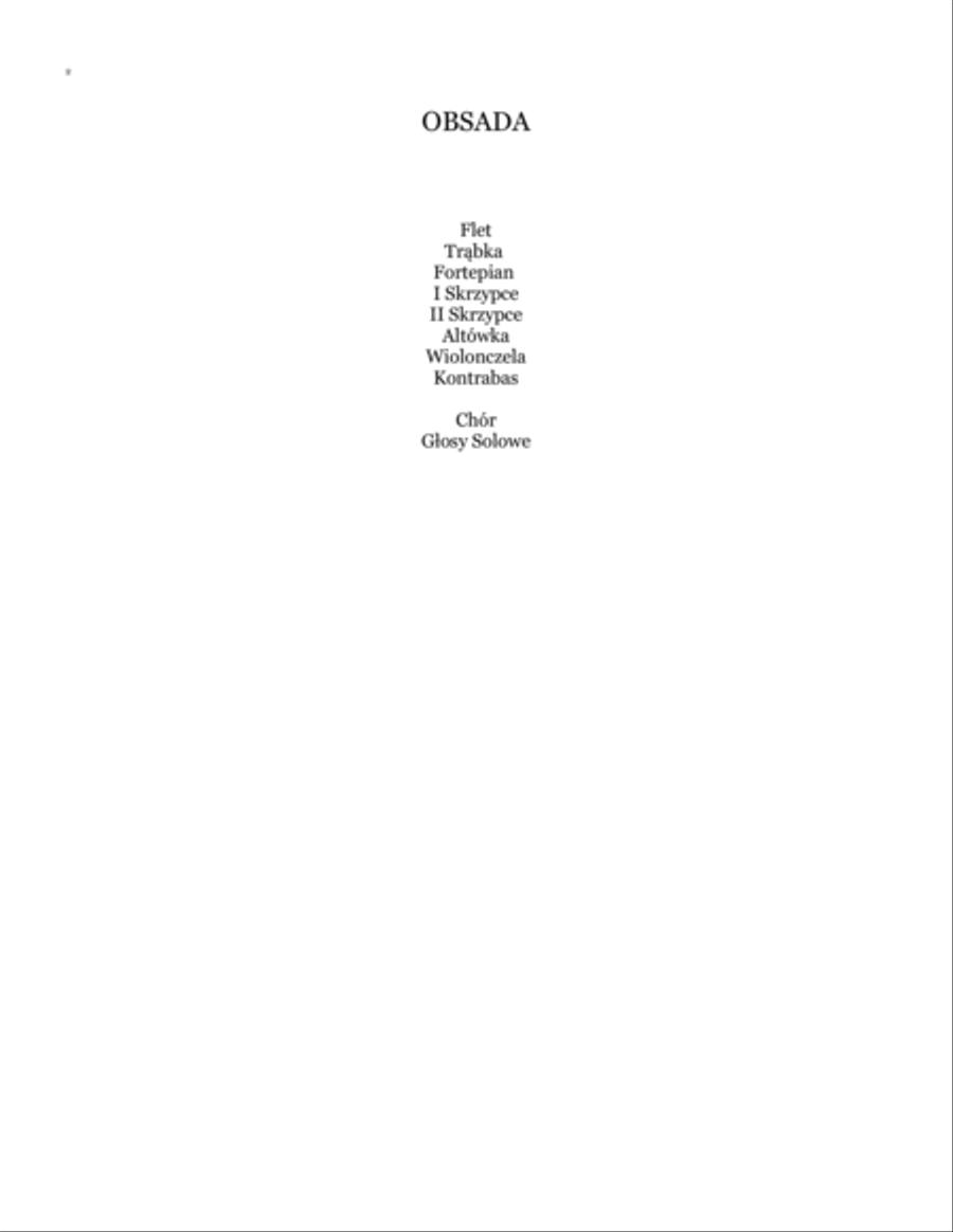 Ogrójec (Oratorium na Wielki Post) Chamber Orchestra scores gallery preview page 3