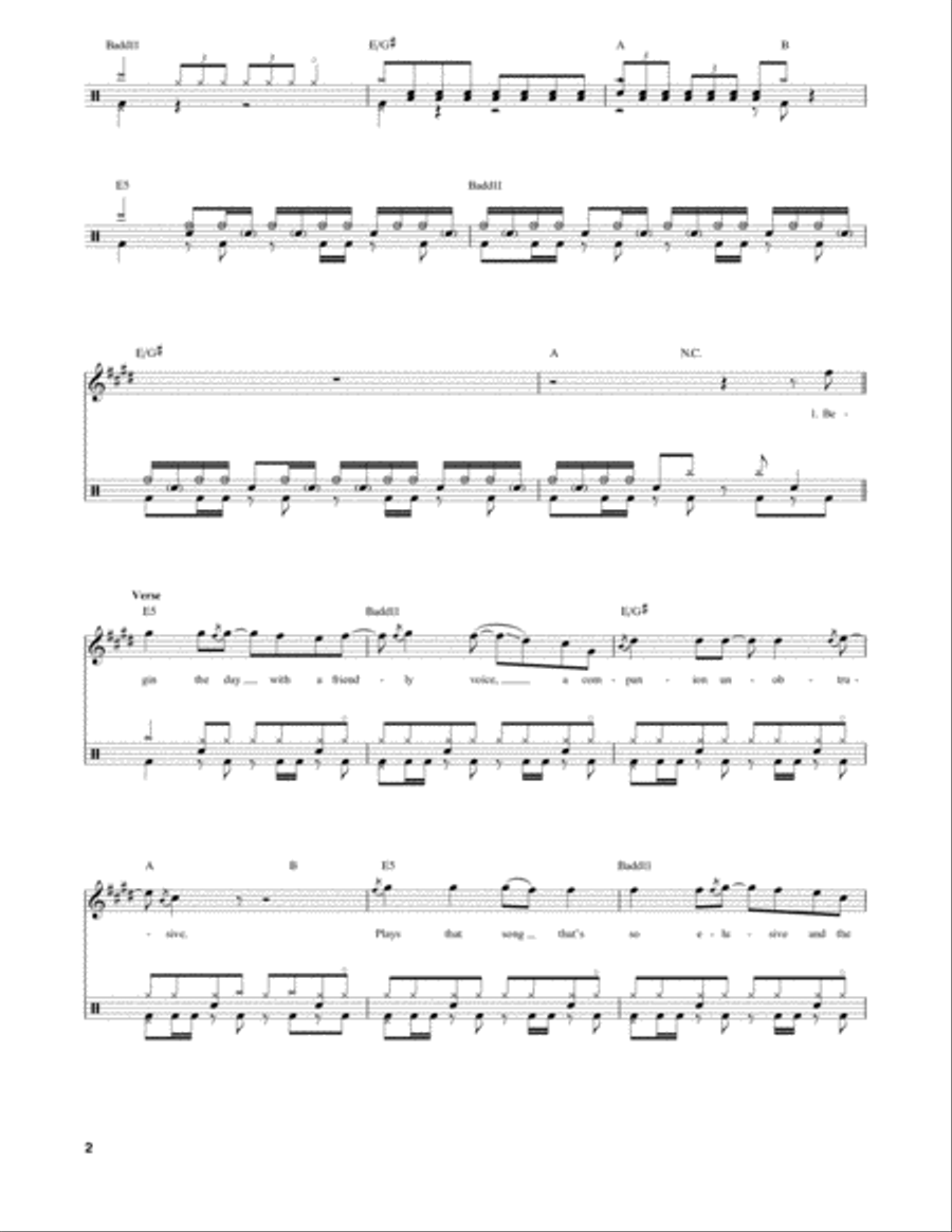 Spirit Of Radio Drum Set scores gallery preview page 2