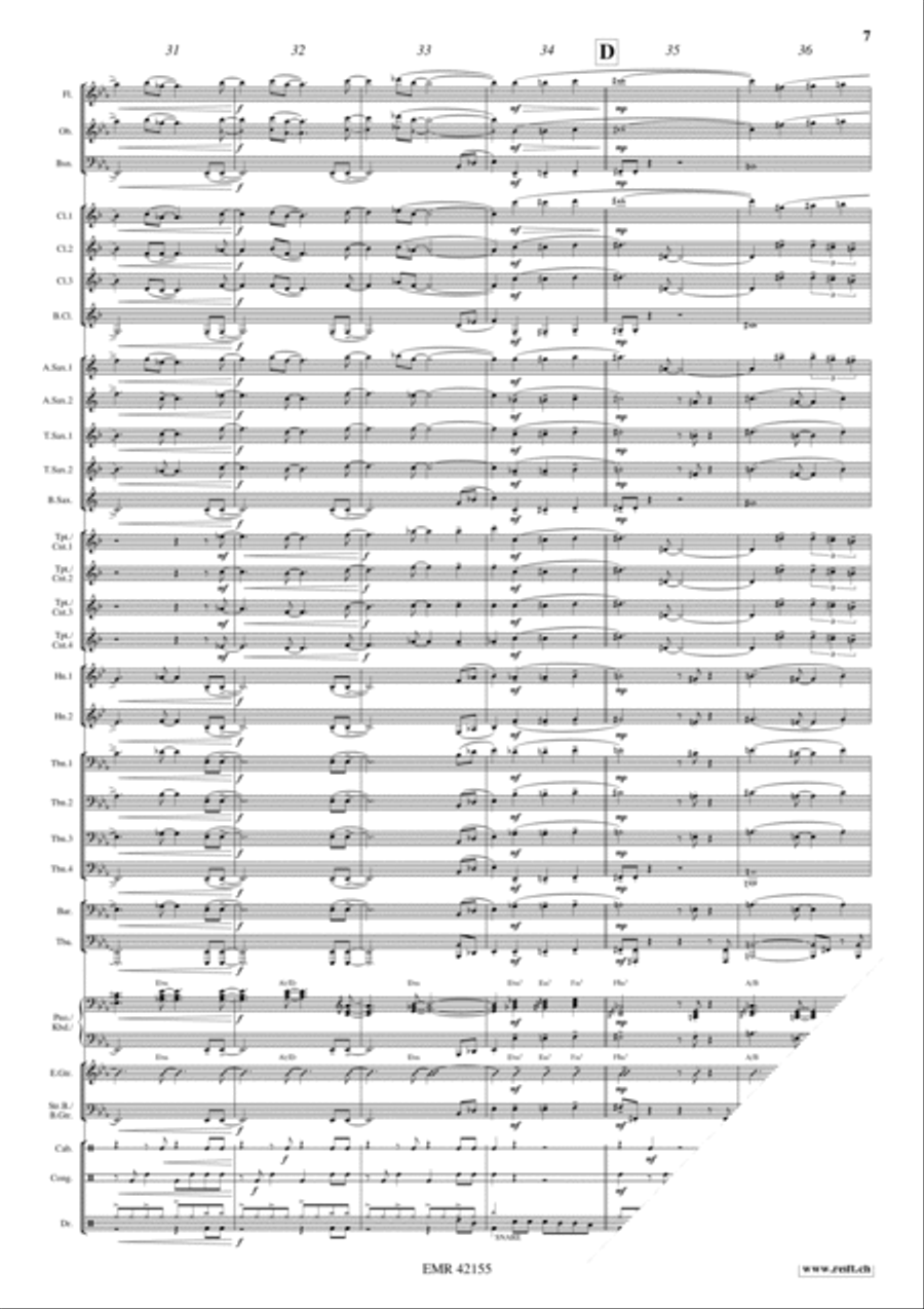 Never Say Never Again Concert Band scores gallery preview page 7