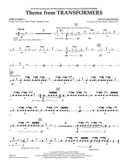 Theme From Transformers - Percussion 2
