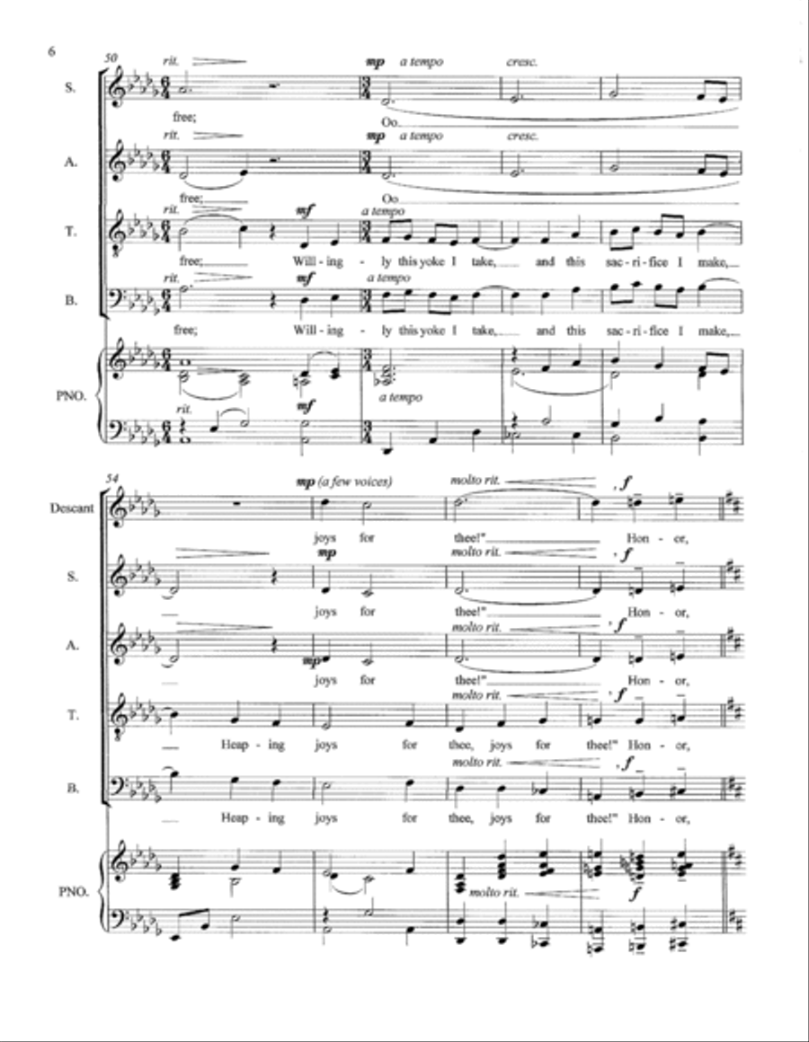 Wondrous Gift - SSATB & Piano SSATB scores gallery preview page 6