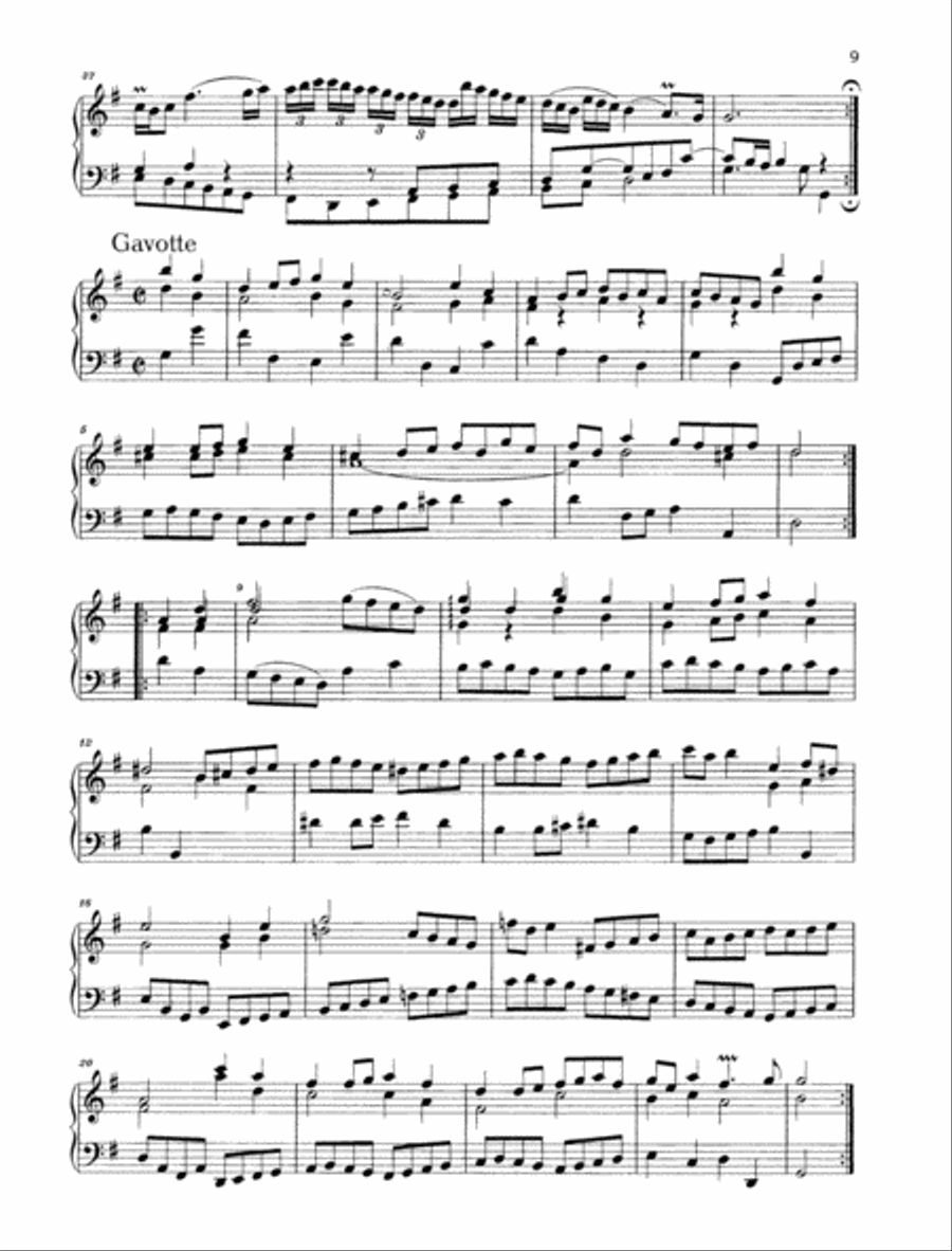 French Suite No. 5 G major, BWV 816 Piano Solo scores gallery preview page 6