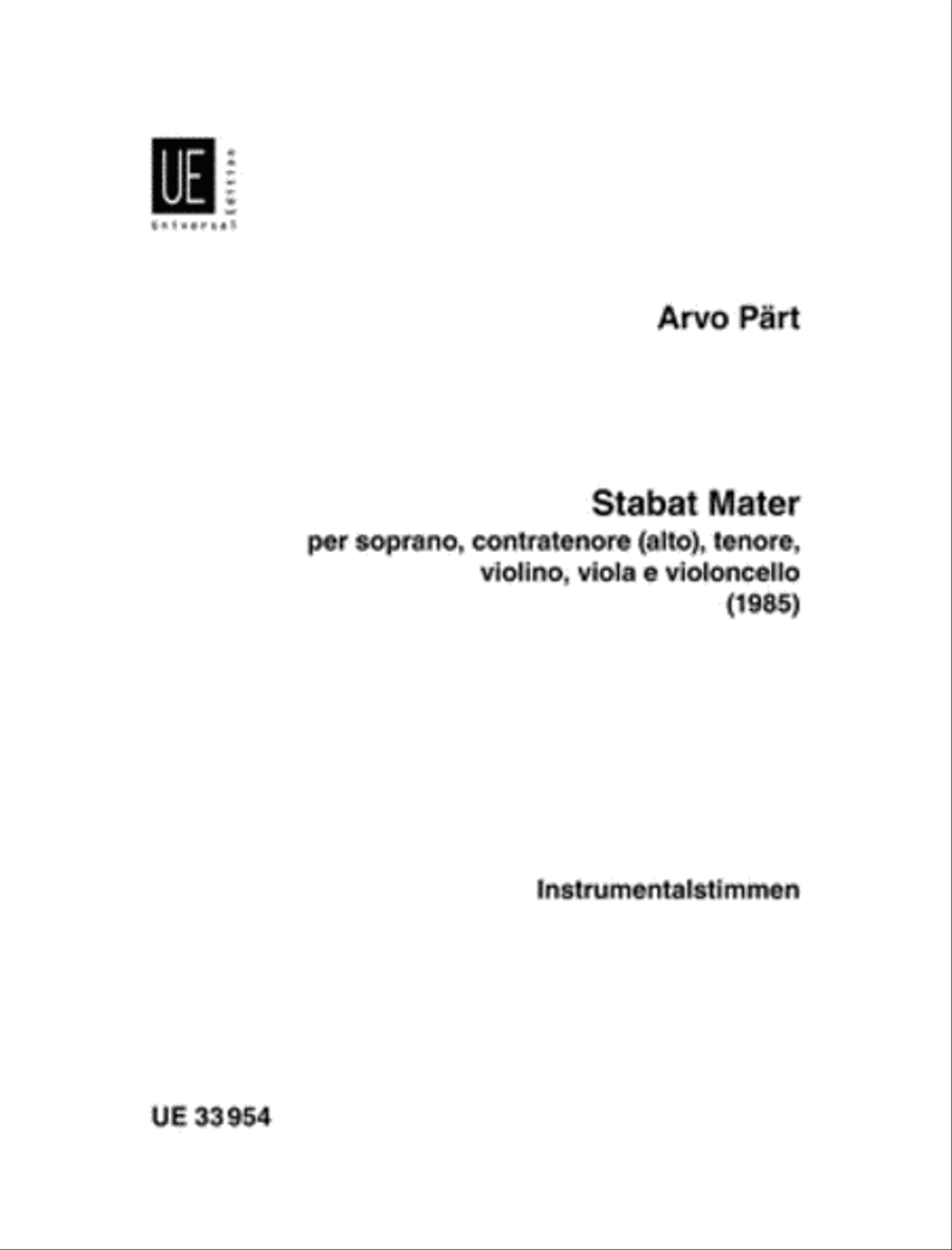 Stabat Mater Choir scores gallery preview page 1