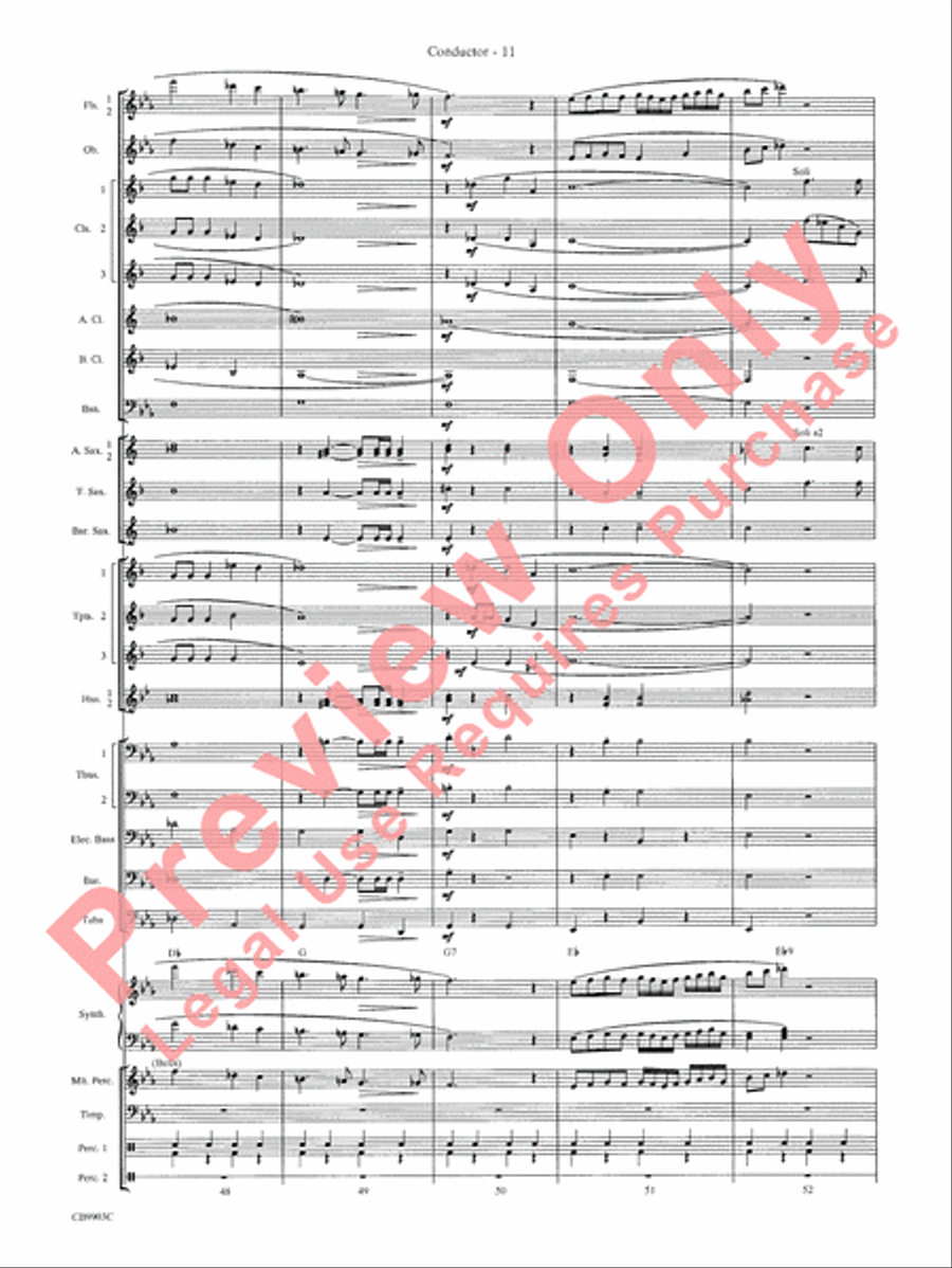 007 -- A James Bond Medley Concert Band scores gallery preview page 14