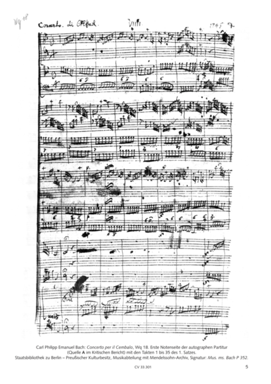 Concerto per il Cembalo in D Cello scores gallery preview page 6