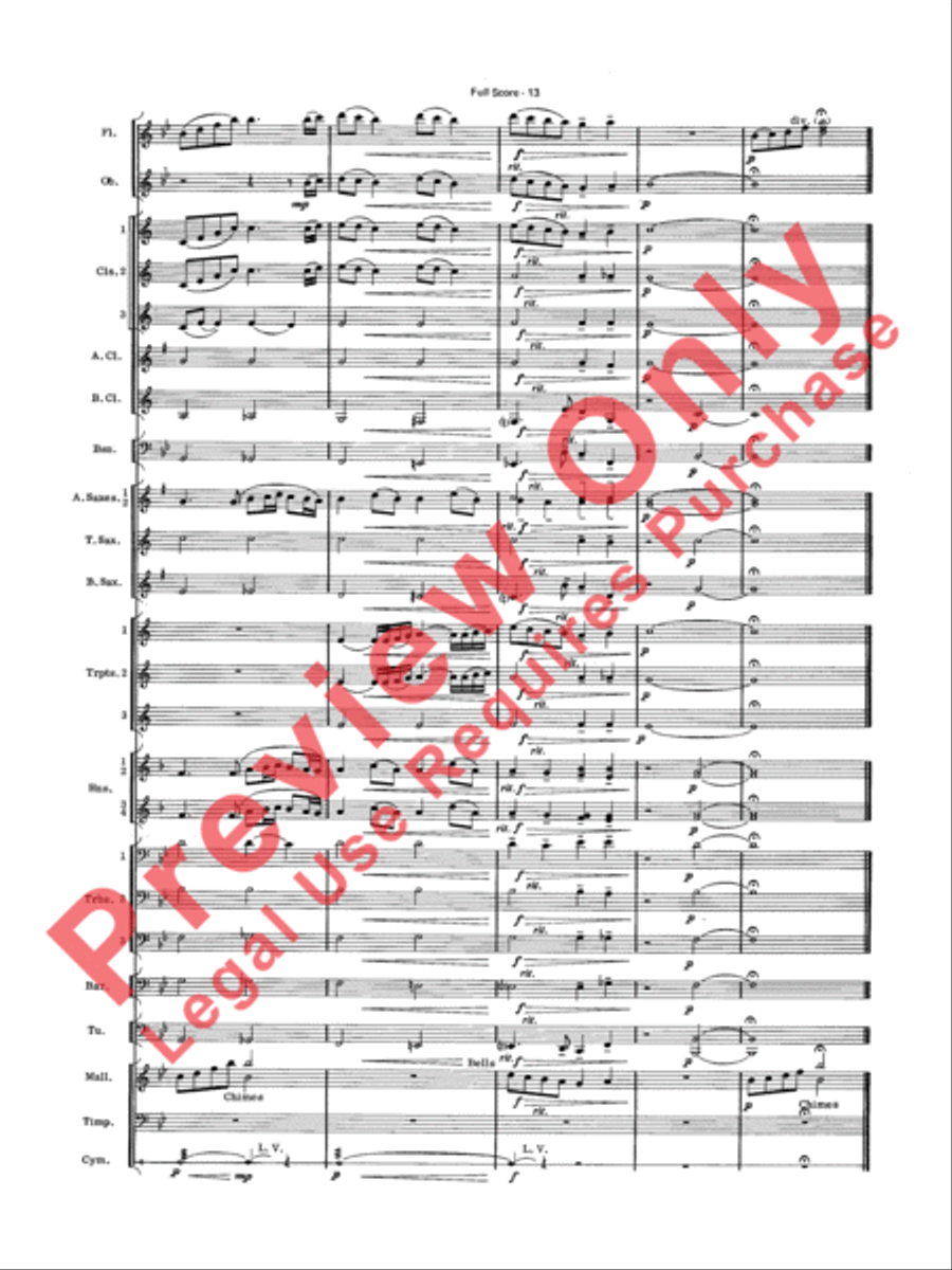 Have Yourself a Merry Little Christmas Concert Band scores gallery preview page 15