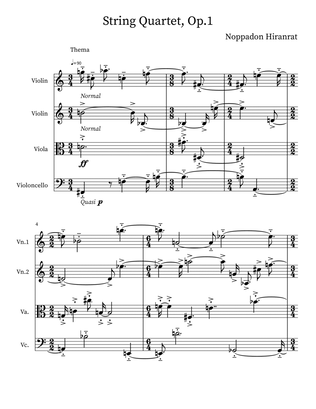 String Quartet, Op.1