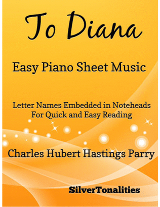 Book cover for To Diana Easy Piano Sheet Music