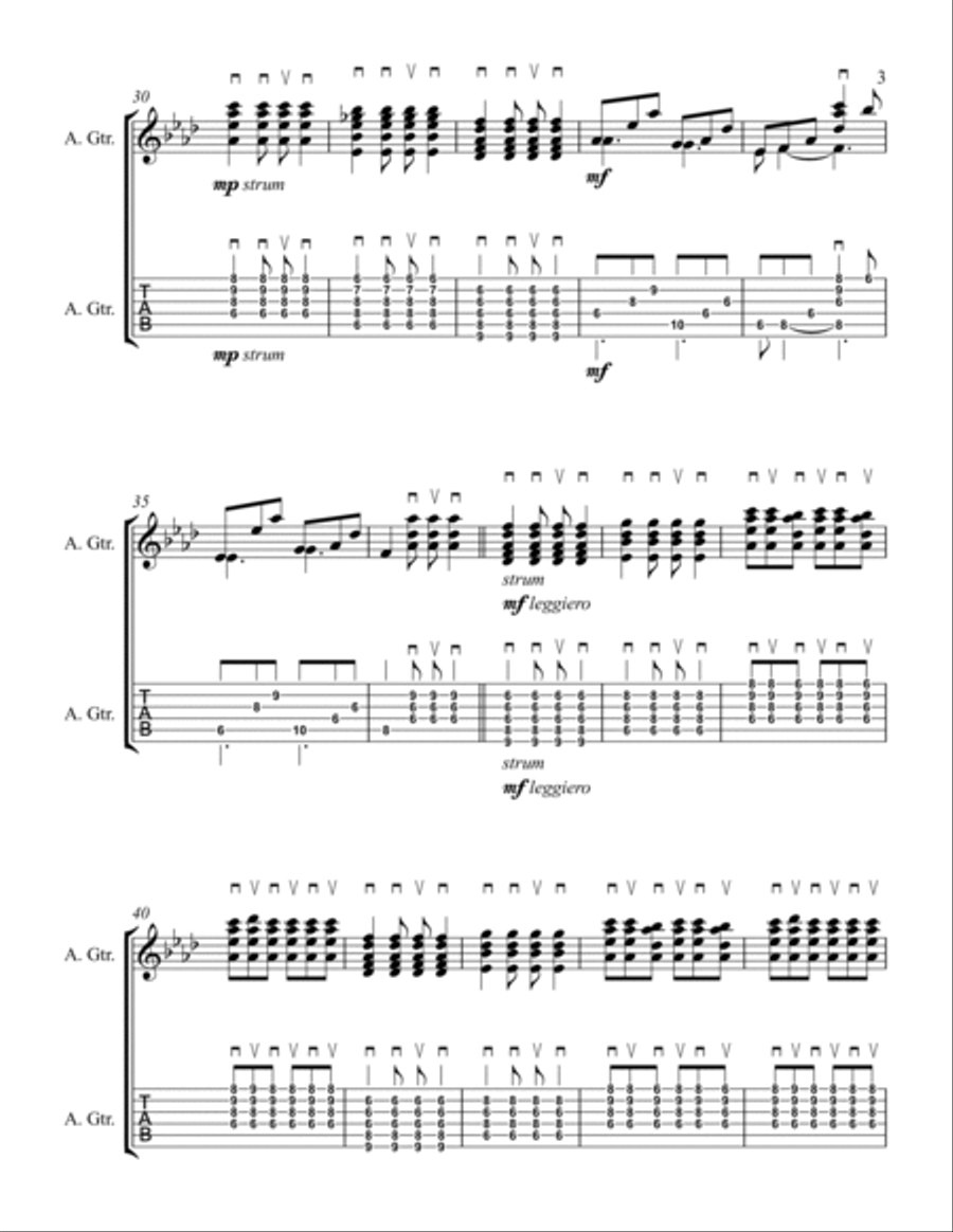Thick As A Brick Thick As A Brick Guitar Solo scores gallery preview page 3