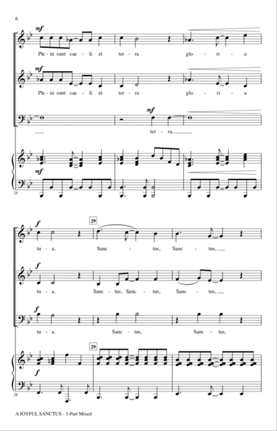 A Joyful Sanctus A Joyful Sanctus 3-Part scores gallery preview page 4