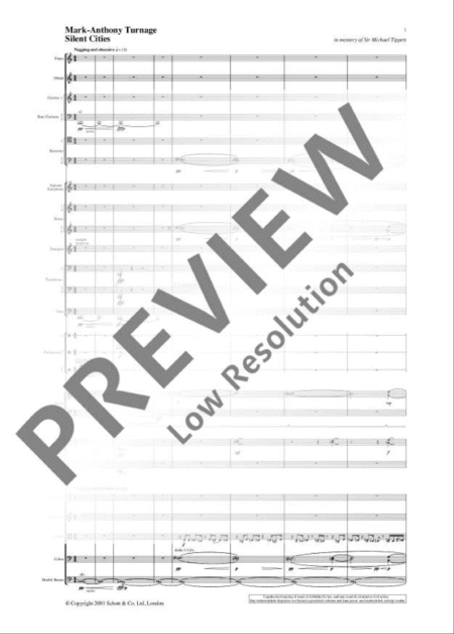 Silent Cities Orchestra scores gallery preview page 6