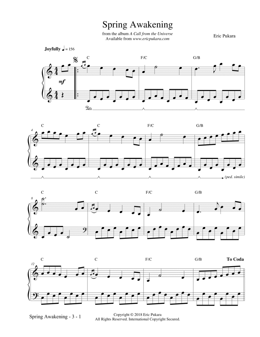 Spring Awakening Spring Awakening Piano Solo scores gallery preview page 1