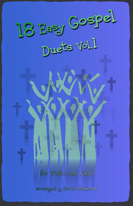Book cover for 18 Easy Gospel Duets Vol.1 for Violin and Cello