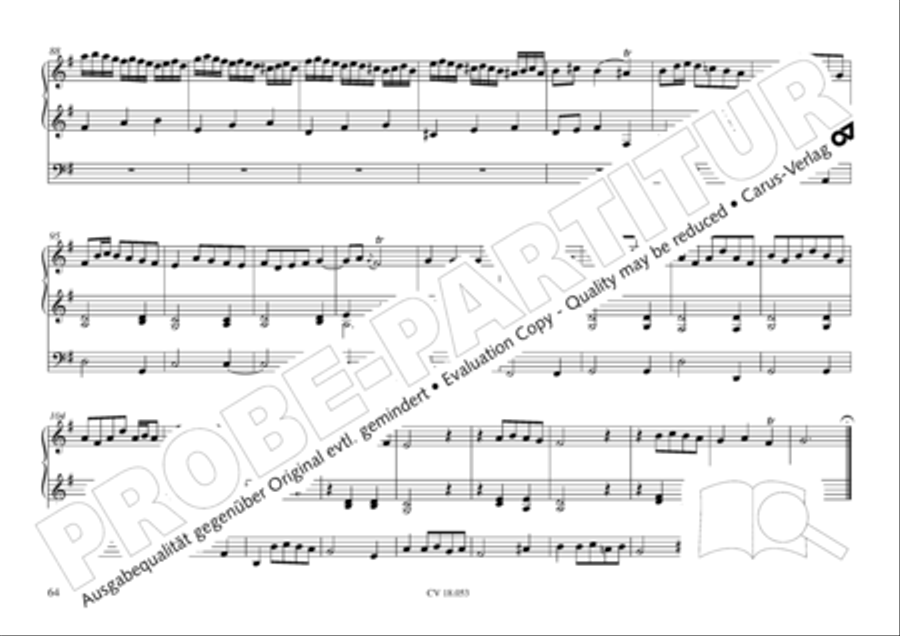 Das Husumer Orgelbuch von 1758 Organ Solo scores gallery preview page 65