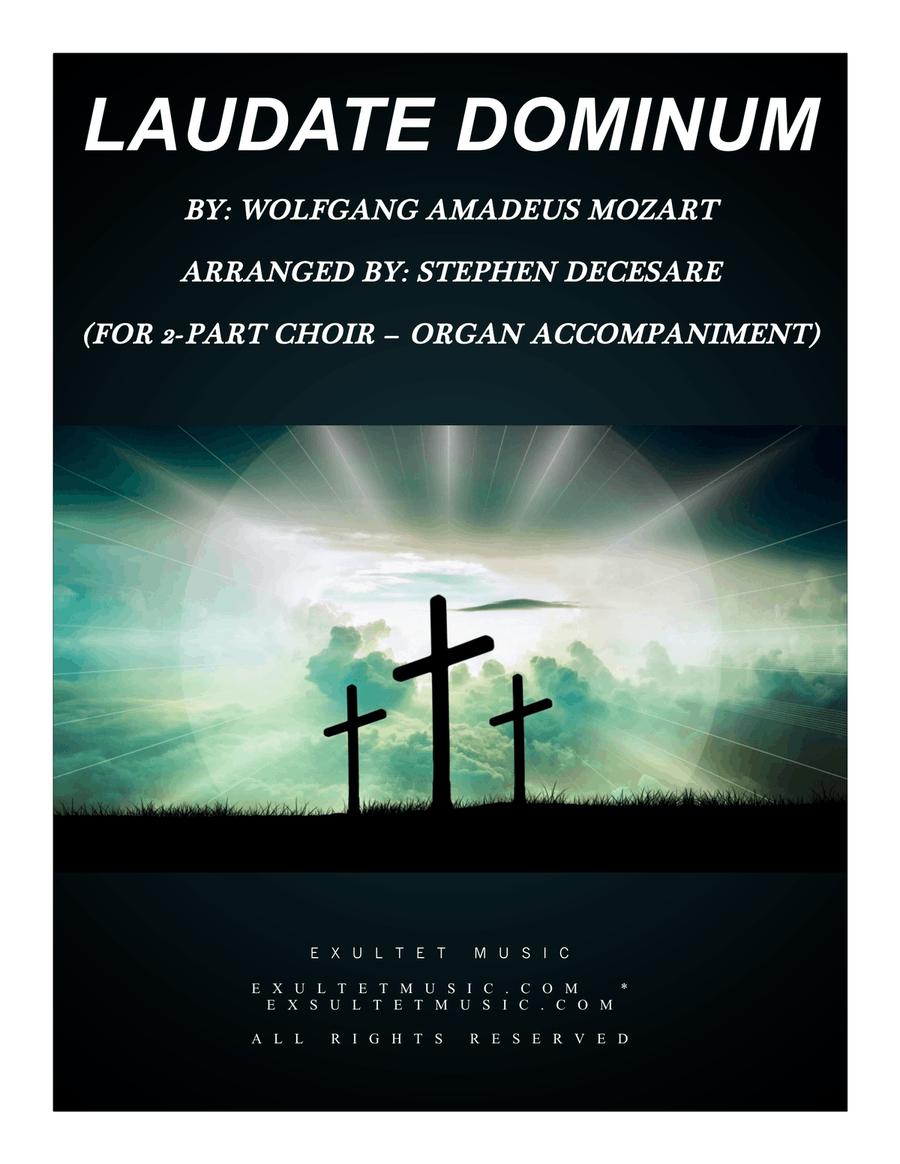 Laudate Dominum (for 2-part choir - Organ Accompaniment) 2-Part scores gallery preview page 1