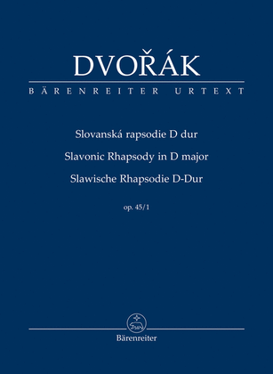 Book cover for Slavonic Rhapsody in D major, op. 45/1