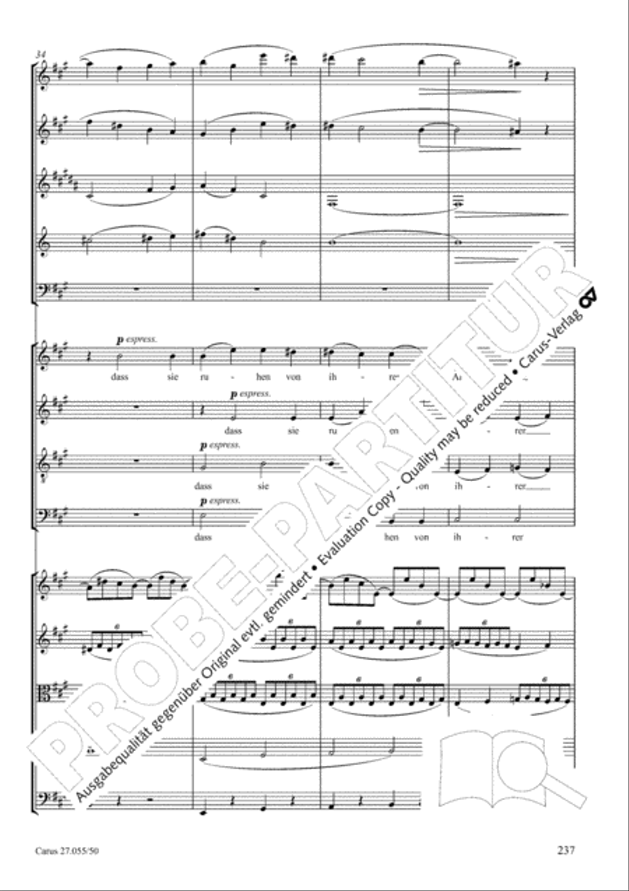 Ein Deutsches Requiem (German Requiem) 4-Part scores gallery preview page 244