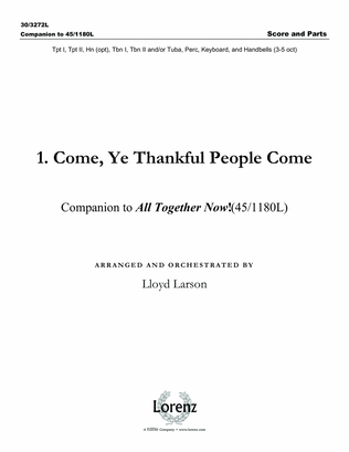 Book cover for Come, Ye Thankful People Come - Score and Parts