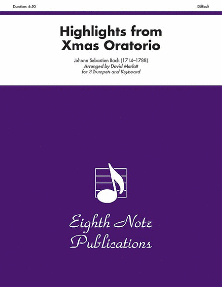 Highlights (from Christmas Oratorio) Trumpet Trio scores gallery preview page 1