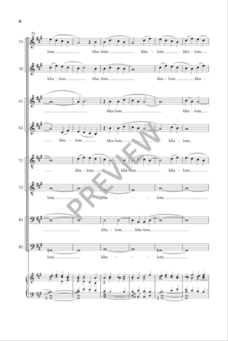 Jerusalem (SSAATTBB) SSAATTBB scores gallery preview page 7