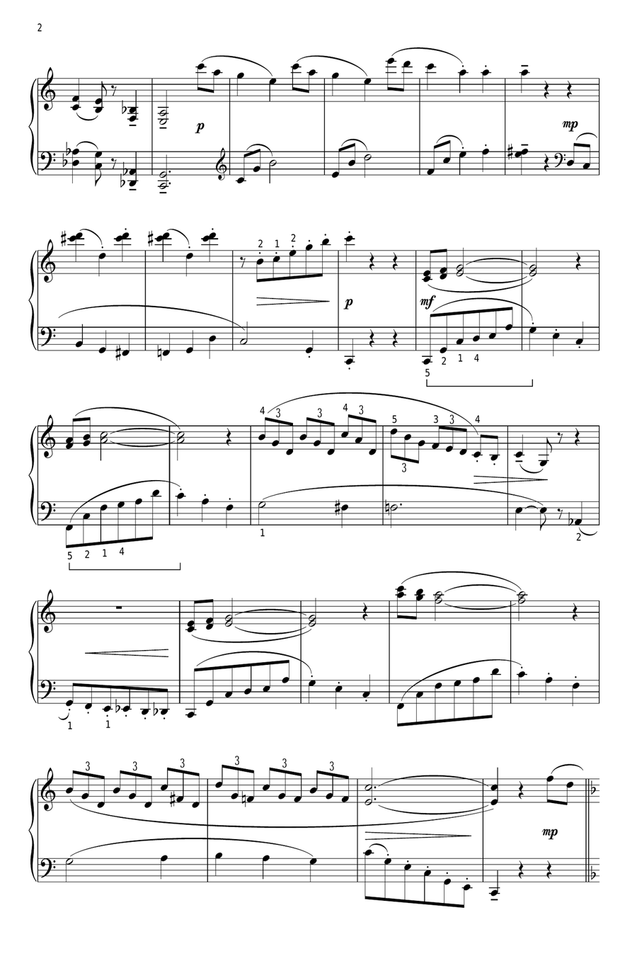 Silver Bells (arr. Phillip Keveren) Piano Solo scores gallery preview page 2