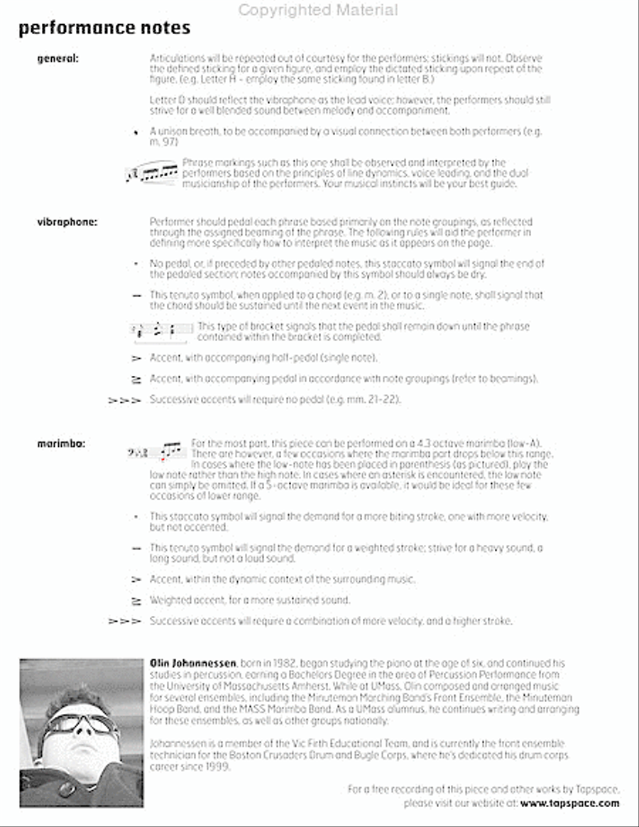 Take Hold of Me Marimba scores gallery preview page 3