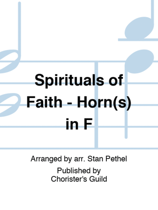Book cover for Spirituals of Faith - Horn(s) in F