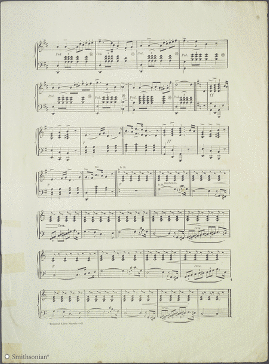General Lee's Quick March Piano Solo scores gallery preview page 3