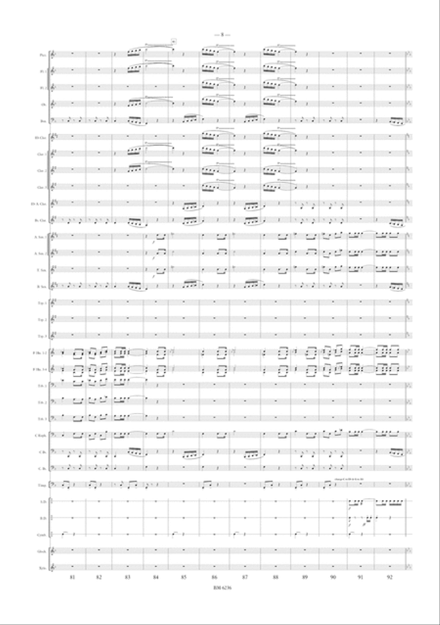 The Admiration for Wind Band The Admiration for Wind Band Concert Band scores gallery preview page 9