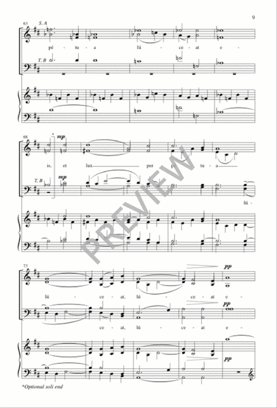 Requiem - Choral / Accompaniment edition 4-Part scores gallery preview page 11