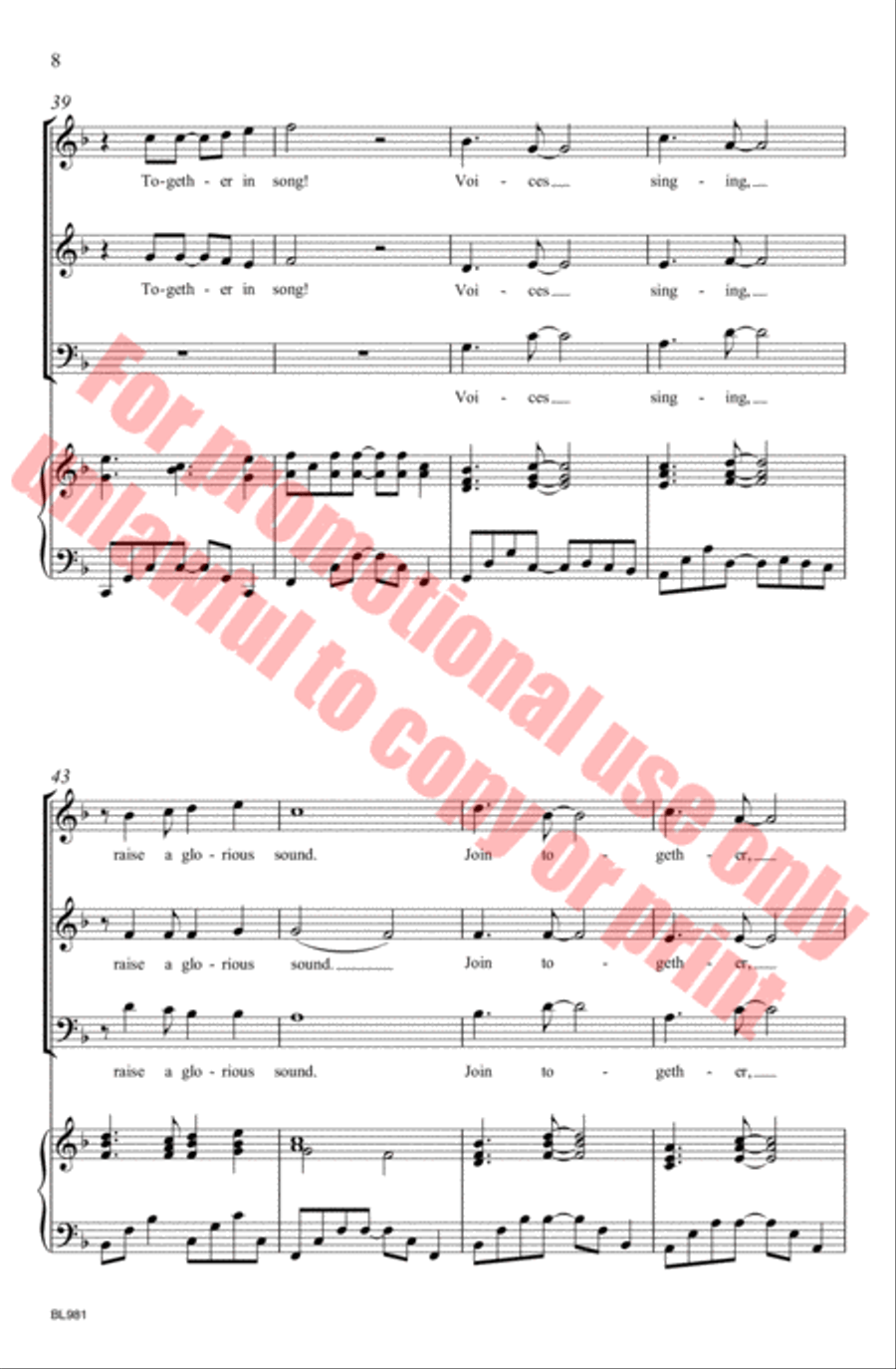 Cantemos! Choir scores gallery preview page 12