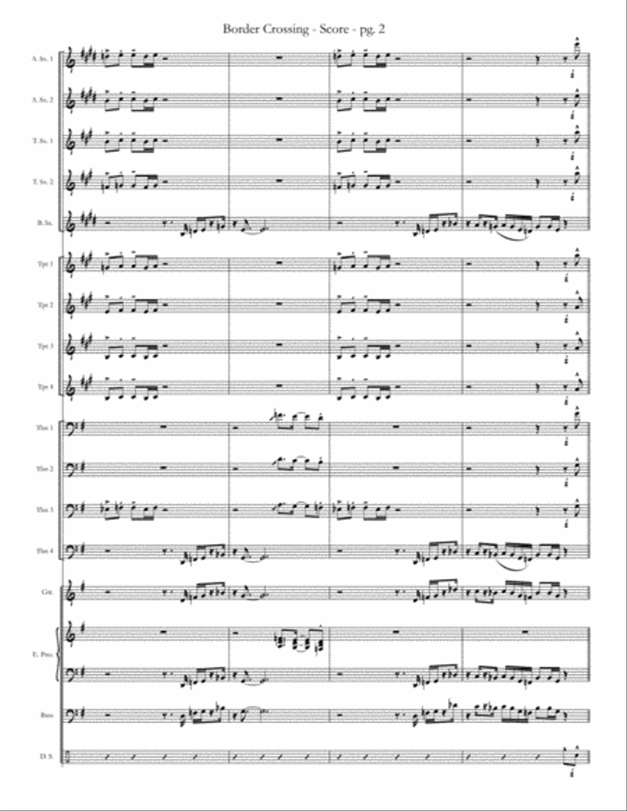 Border Crossing Jazz Ensemble scores gallery preview page 3