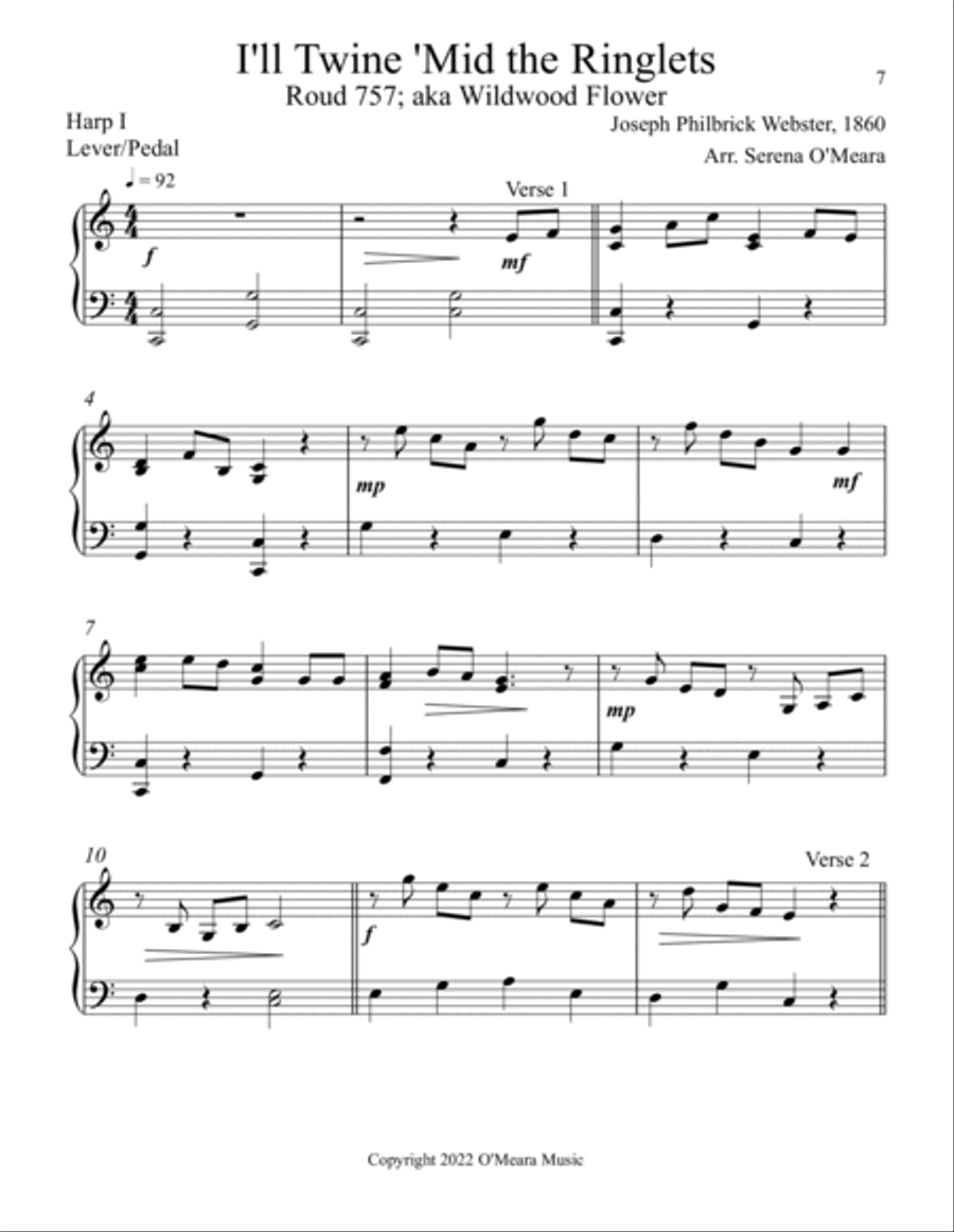 I'll Twine 'Mid the Ringlets, Harp I image number null