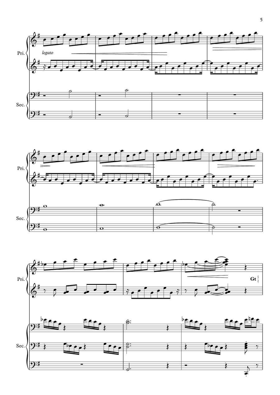 Sortie (for Fr. Christopher, SSM) Organ Solo scores gallery preview page 5