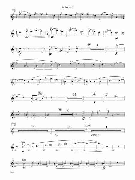 Frolicking Winds (from Symphonic Dance): Oboe