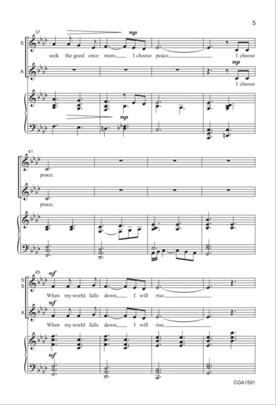 I Choose Love (SSA) SSA scores gallery preview page 5