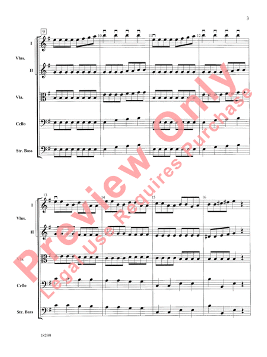 Three Scenes from a Green Valley String Orchestra scores gallery preview page 4