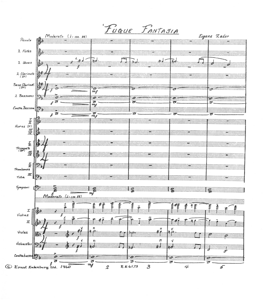 Fugue Fantasia Fugue Fantasia Orchestra scores gallery preview page 2