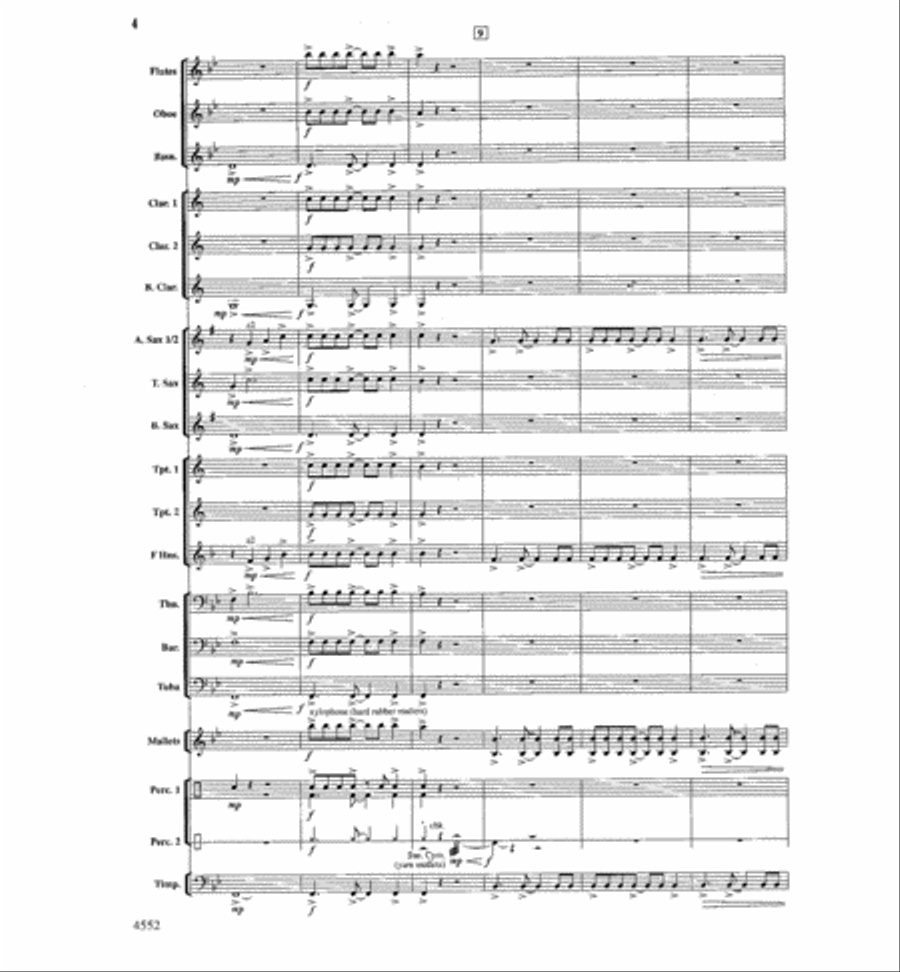 The Light Of Dawn Concert Band scores gallery preview page 3