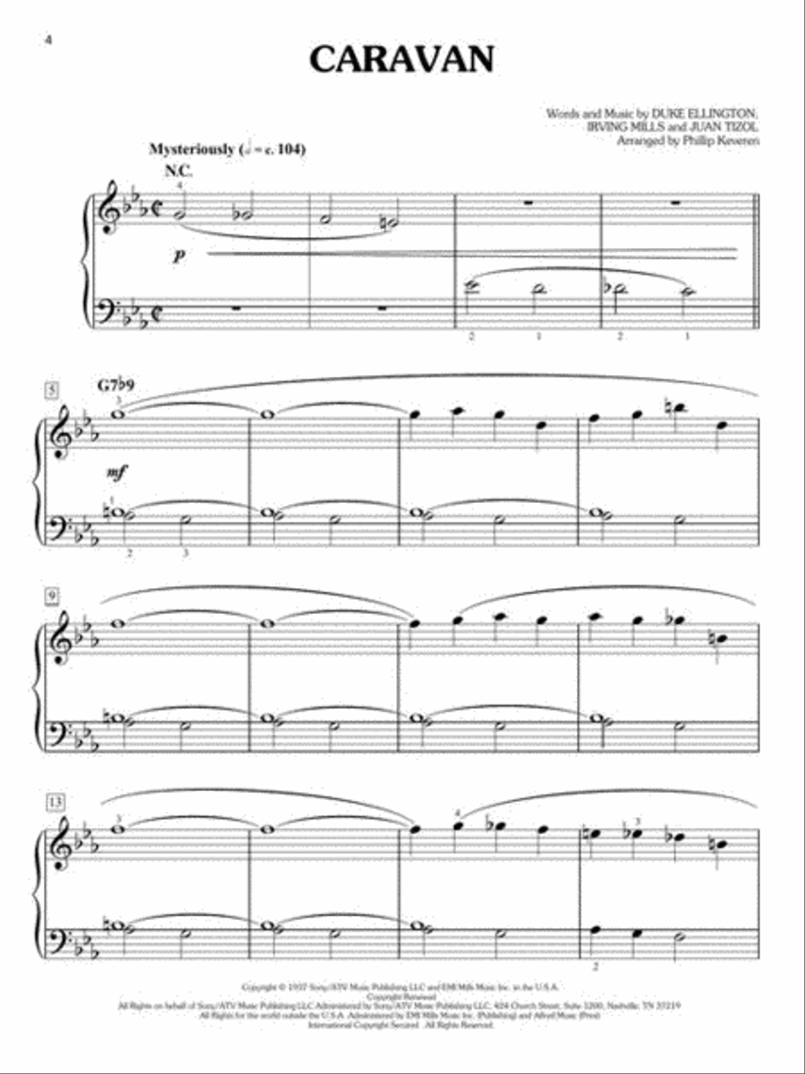 Duke Ellington Easy Piano scores gallery preview page 5