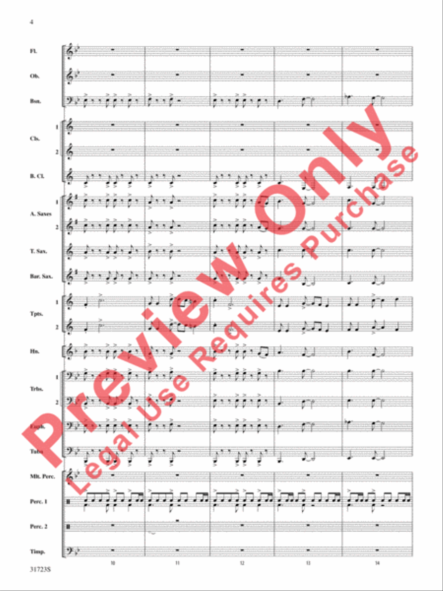 Western Horizons Concert Band scores gallery preview page 5