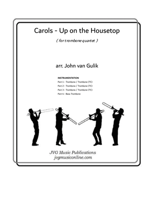 Book cover for Up on the Housetop - Carols - Trombone Quartet
