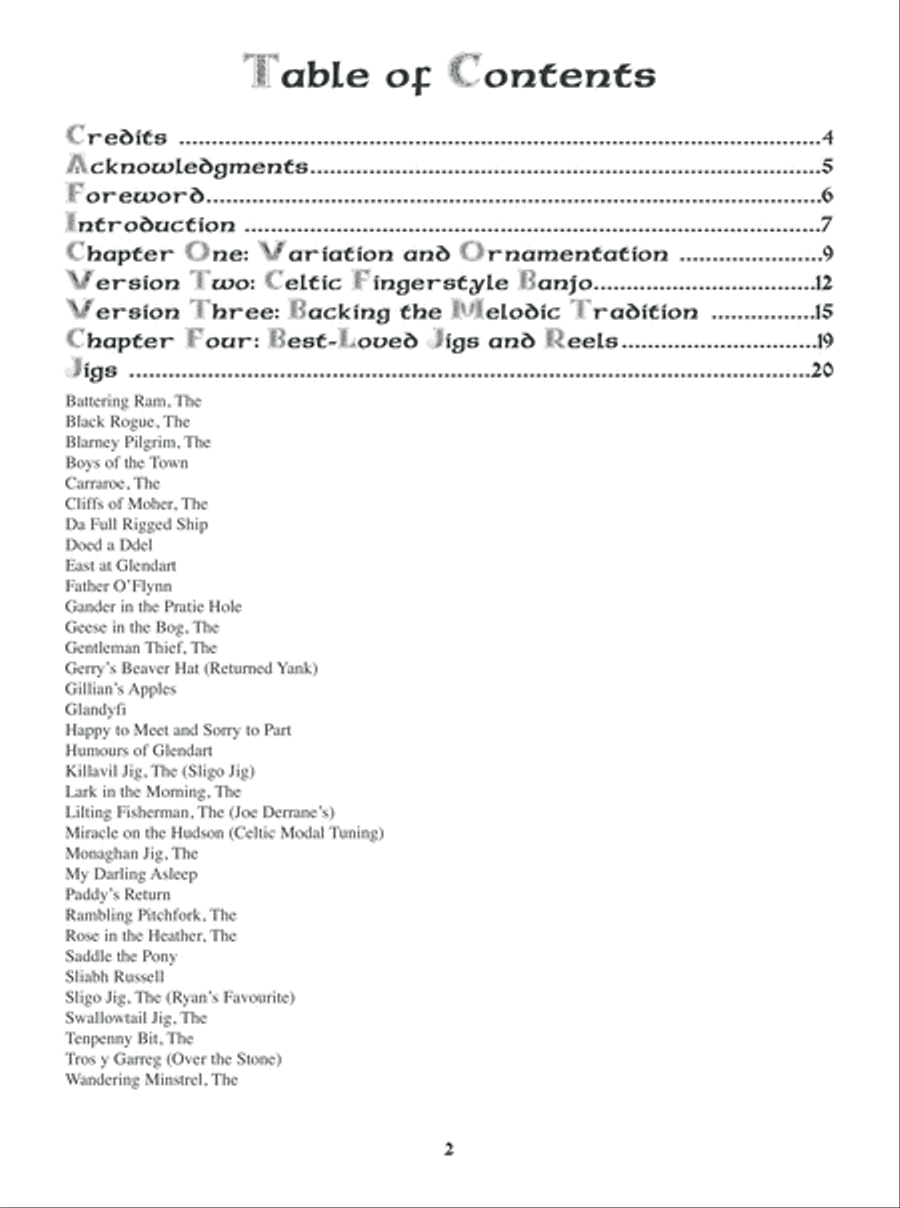 Easy Irish and Celtic Session Tunes For 5-String Banjo: Best-Loved Jigs and Reels Banjo scores gallery preview page 3