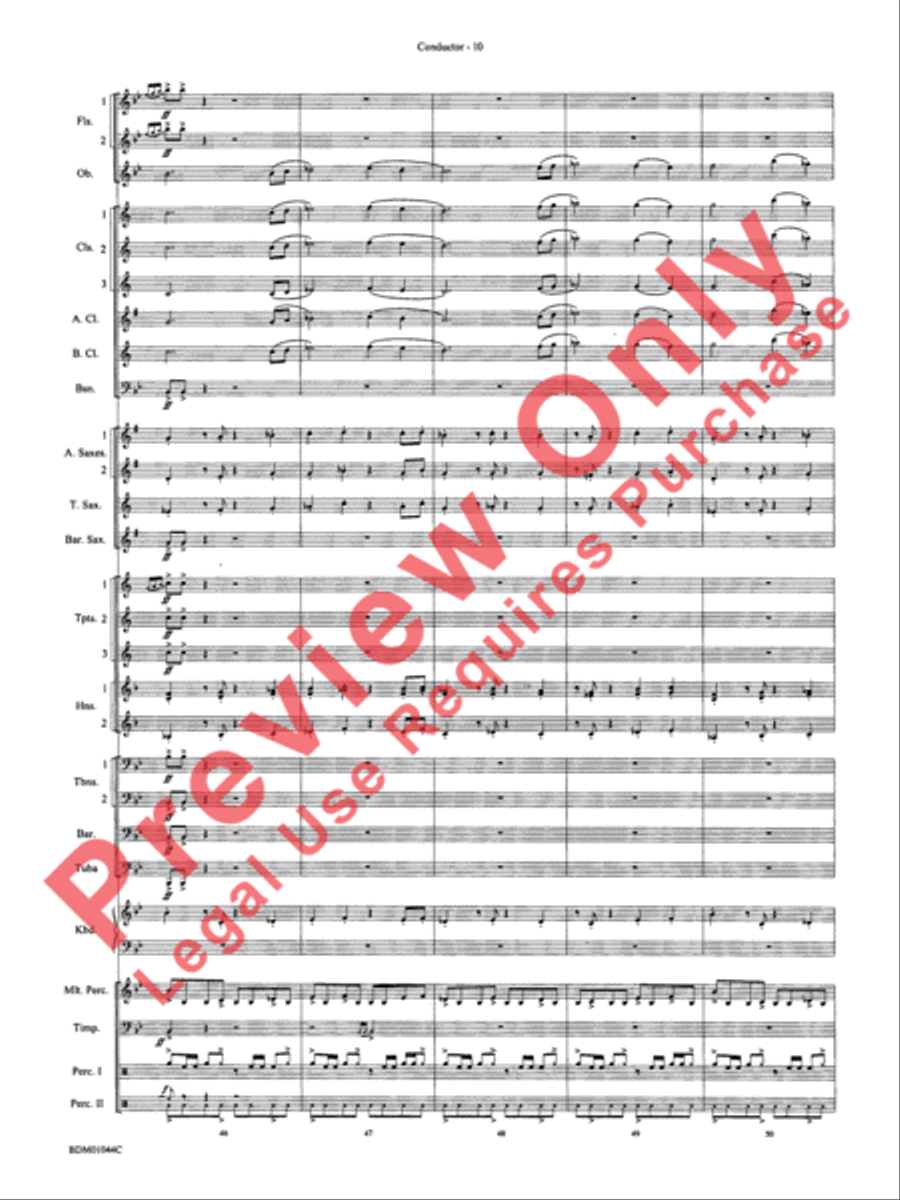 To the Summit! (Strive for the Highest) Concert Band scores gallery preview page 14