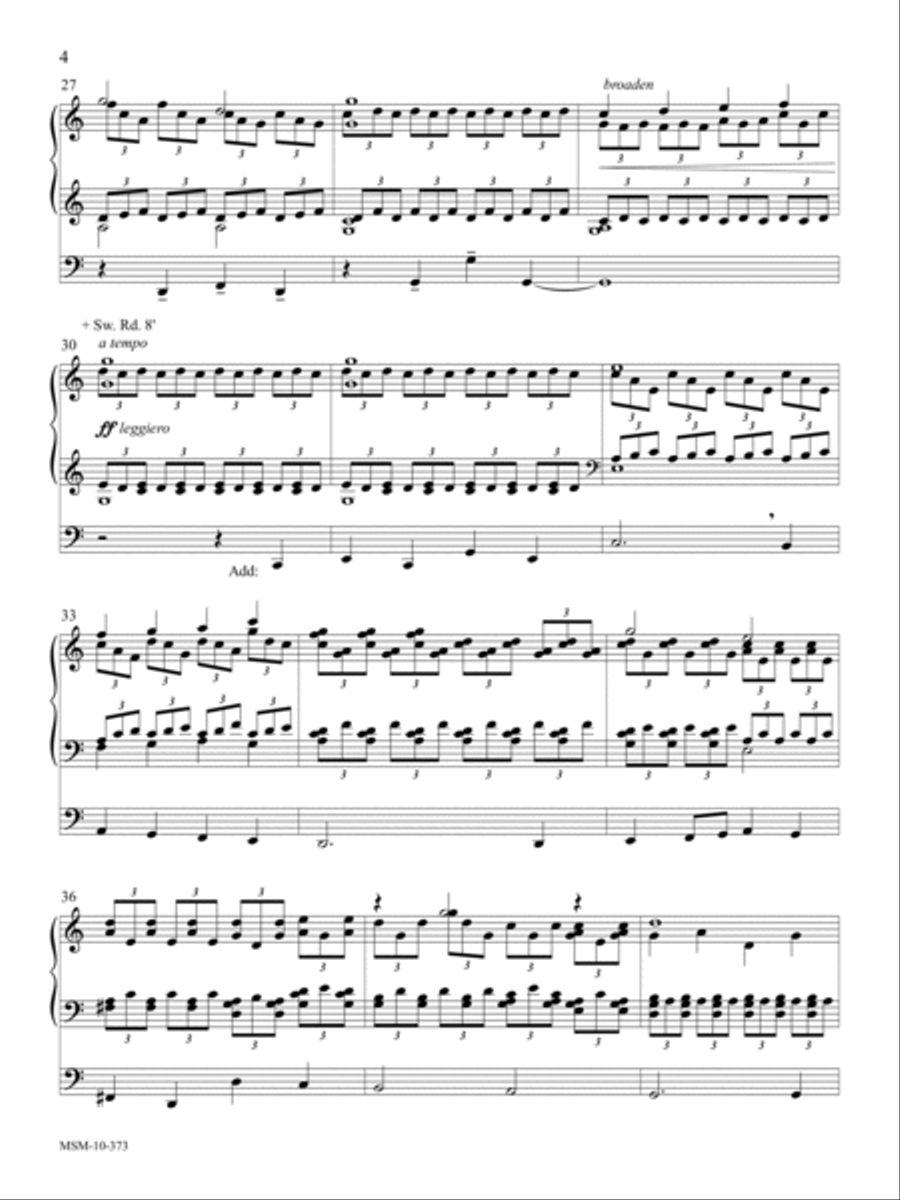 Chorale and Toccata on Darwall's 148th Organ Solo scores gallery preview page 4