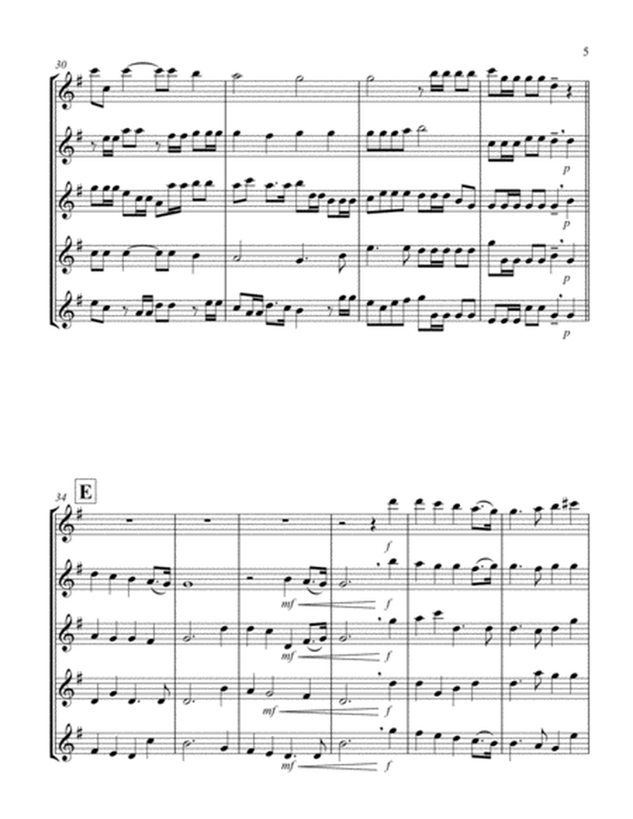 Hallelujah (from "Messiah") (Bb) (Alto Saxophone Quintet)