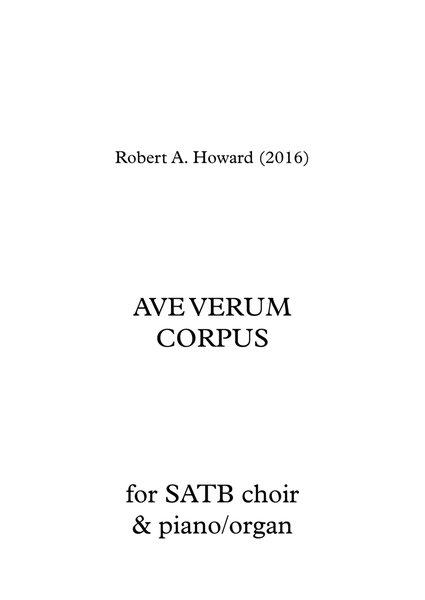 Ave Verum Corpus (SATB version) image number null