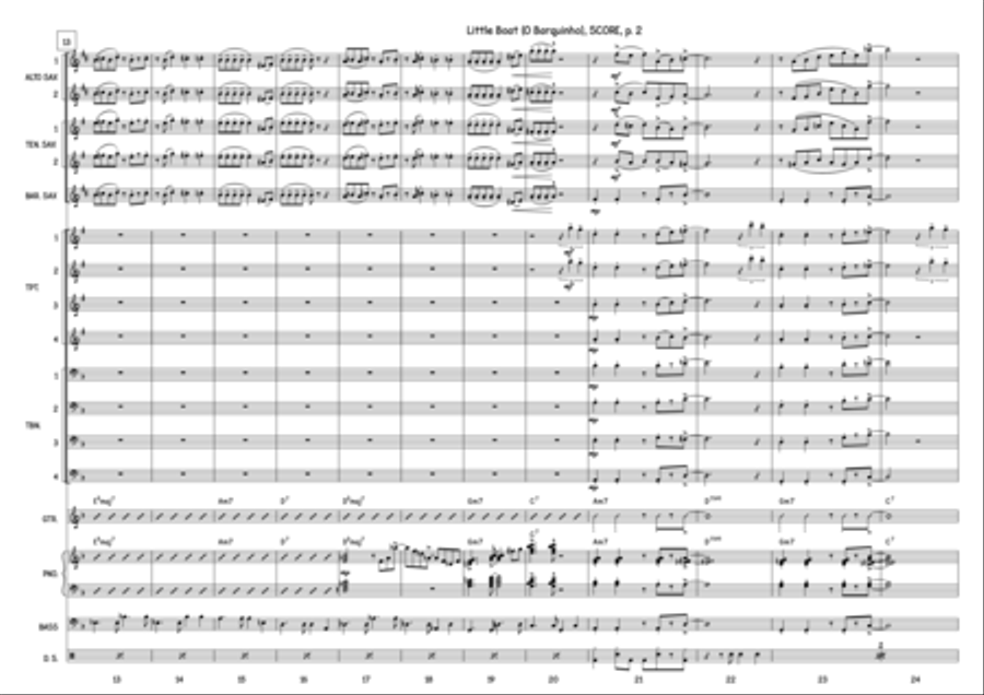 O Barquinho Tenor Saxophone scores gallery preview page 3