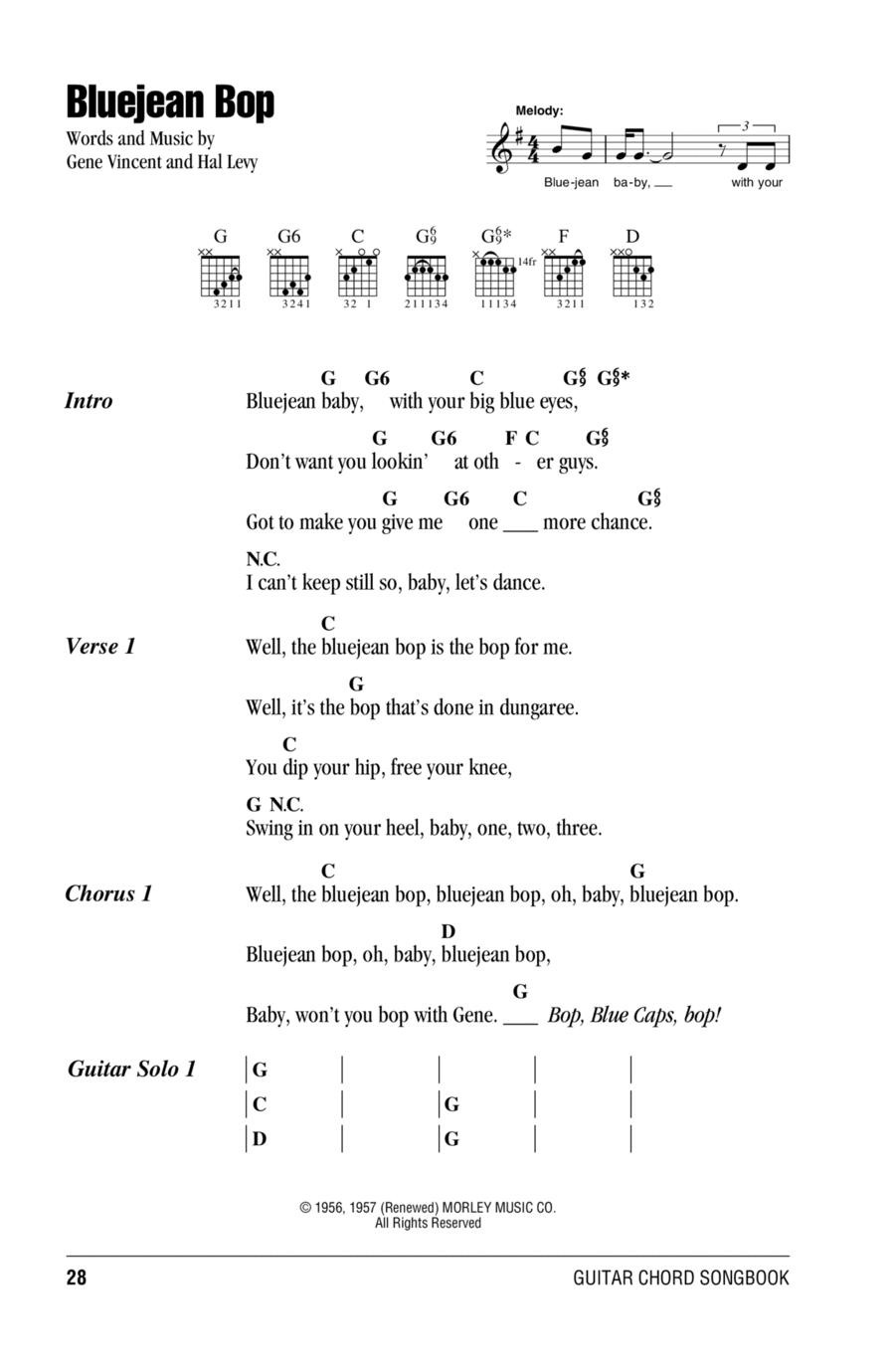 Bluejean Bop Acoustic Guitar scores gallery preview page 1
